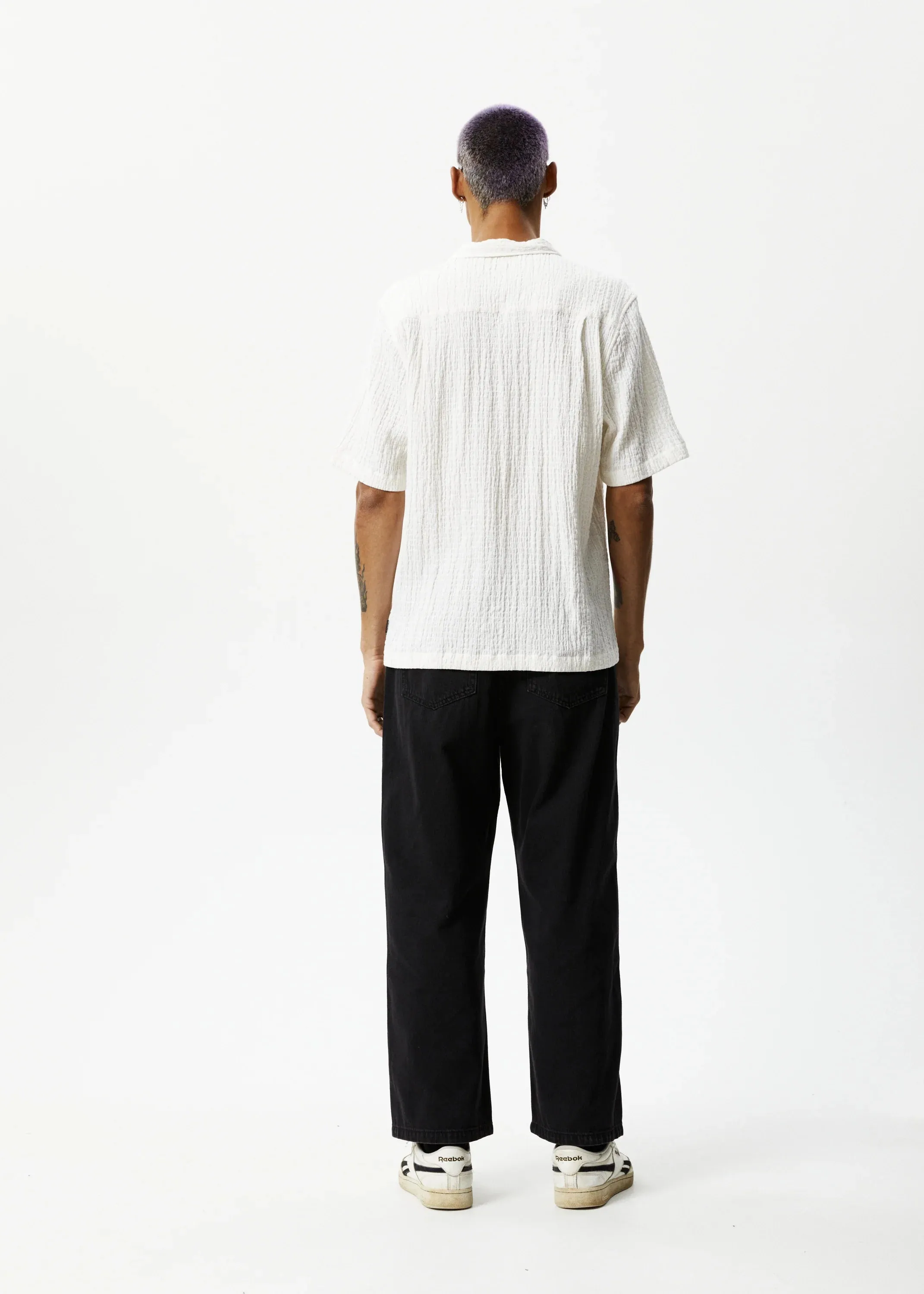 Afends Calm Cuban Short Sleeve Shirt - White