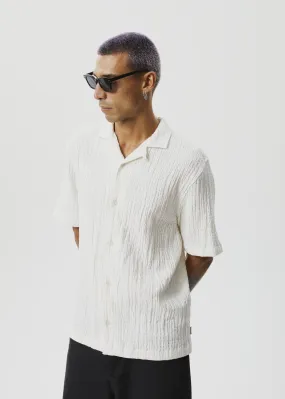 Afends Calm Cuban Short Sleeve Shirt - White