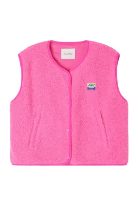 American Vintage HOK16BE Women’s Hoktown Sleeveless Jacket Pink Acid