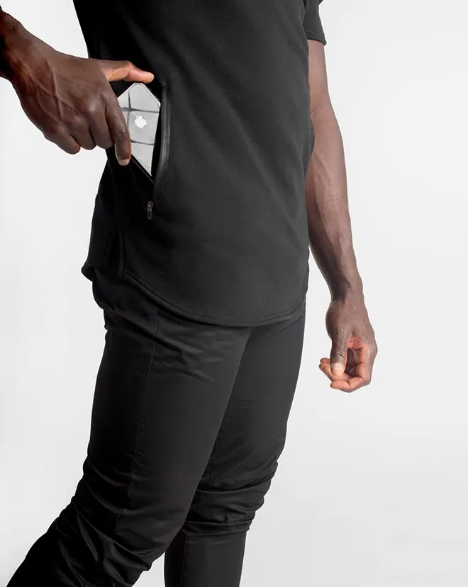 Athleisure SS. Hoodie MEN - Black