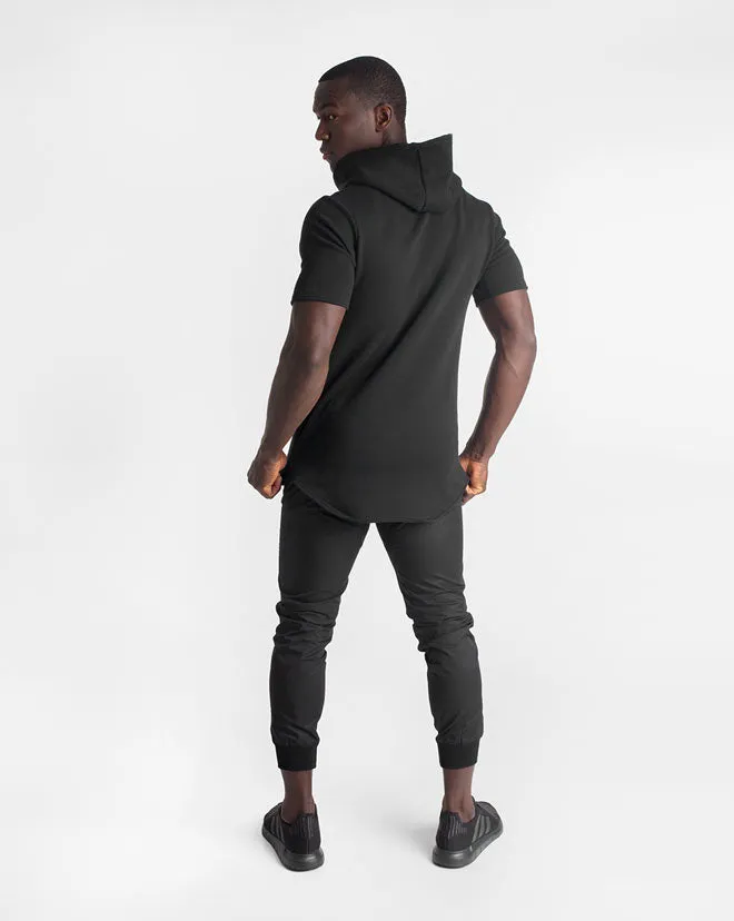 Athleisure SS. Hoodie MEN - Black