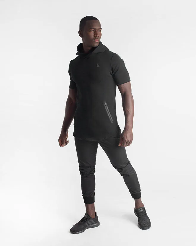 Athleisure SS. Hoodie MEN - Black