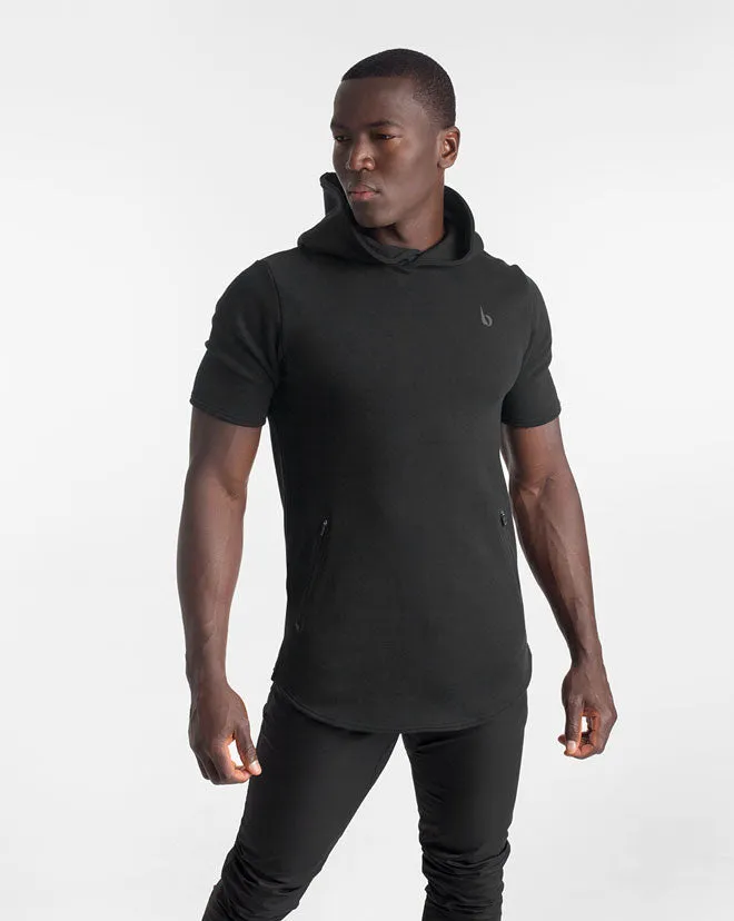 Athleisure SS. Hoodie MEN - Black