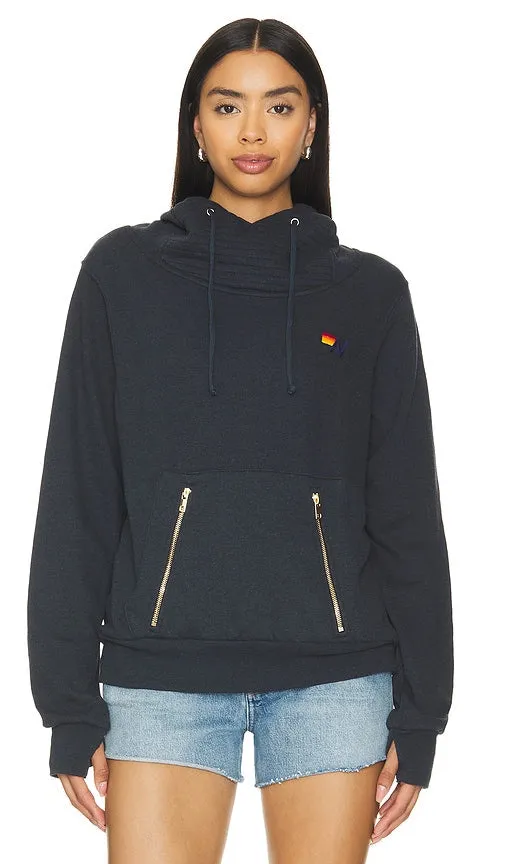 Aviator Nation Bolt Ninja Pullover Hoodie in Charcoal