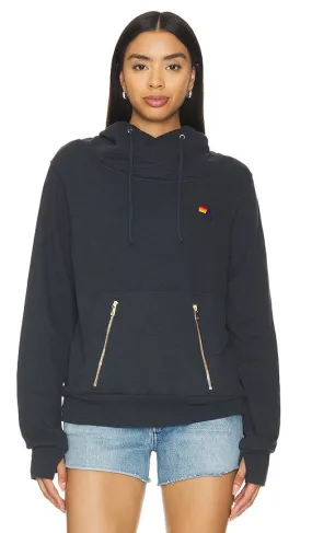 Aviator Nation Bolt Ninja Pullover Hoodie in Charcoal