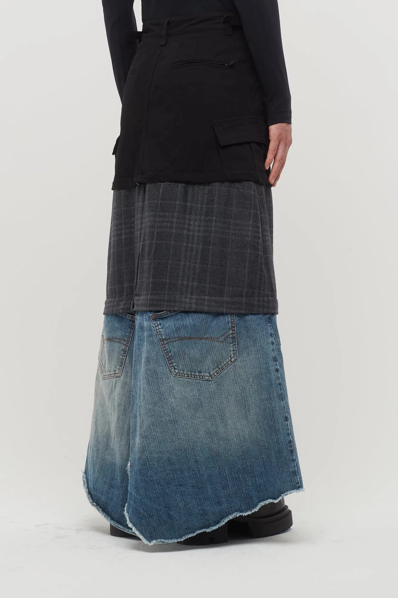 Balenciaga Layered Cargo Skirt