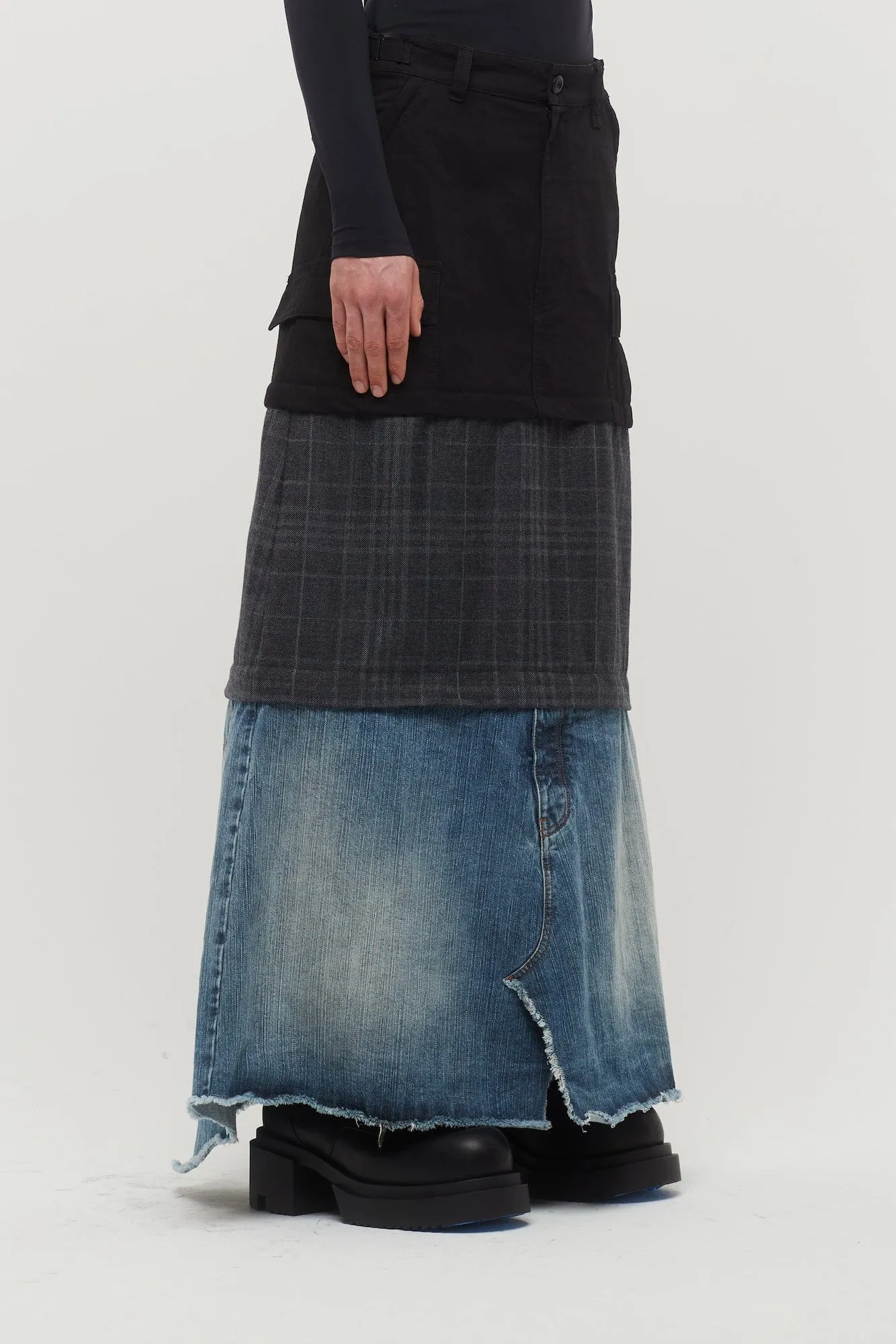 Balenciaga Layered Cargo Skirt