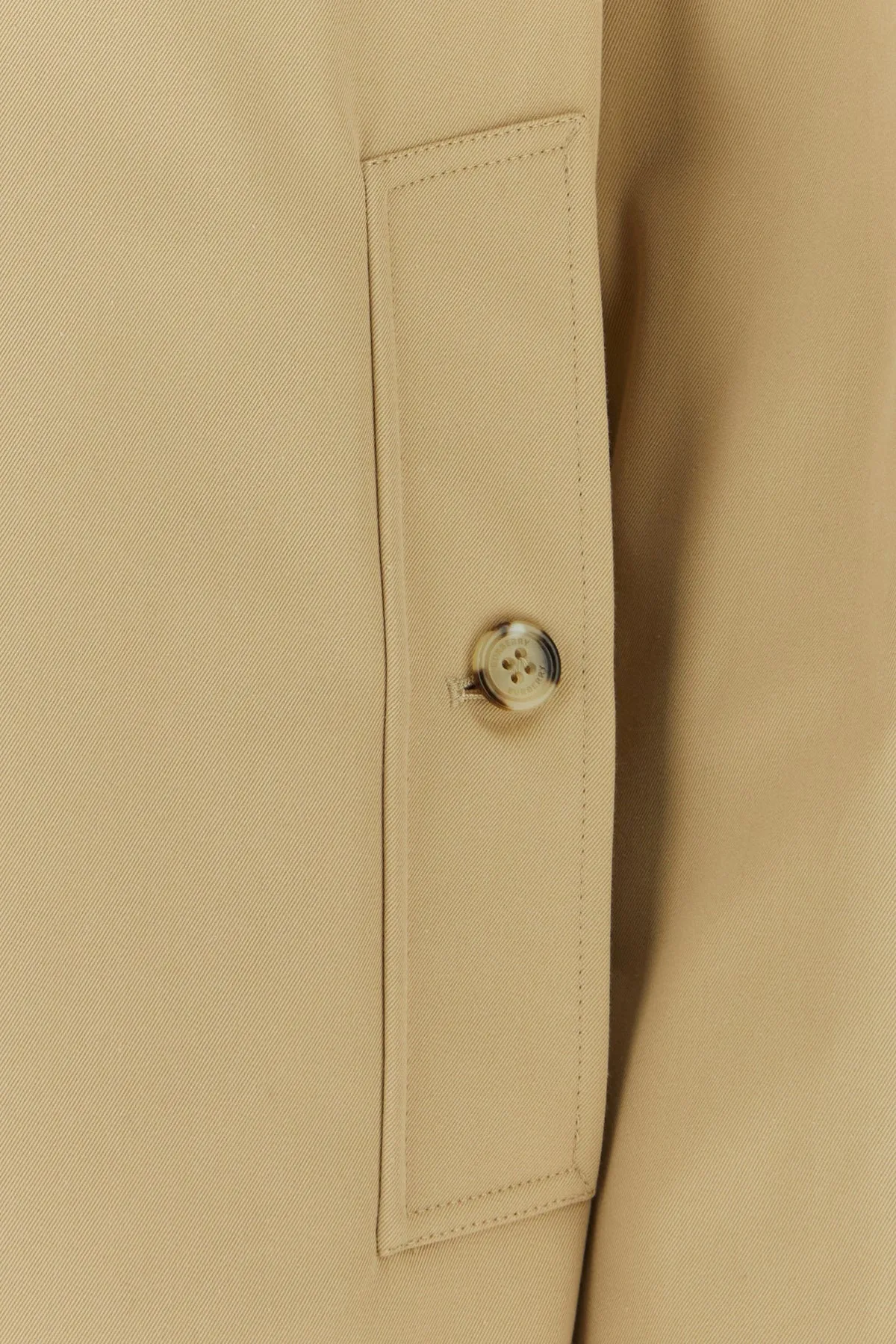 Beige gabardine overcoat
