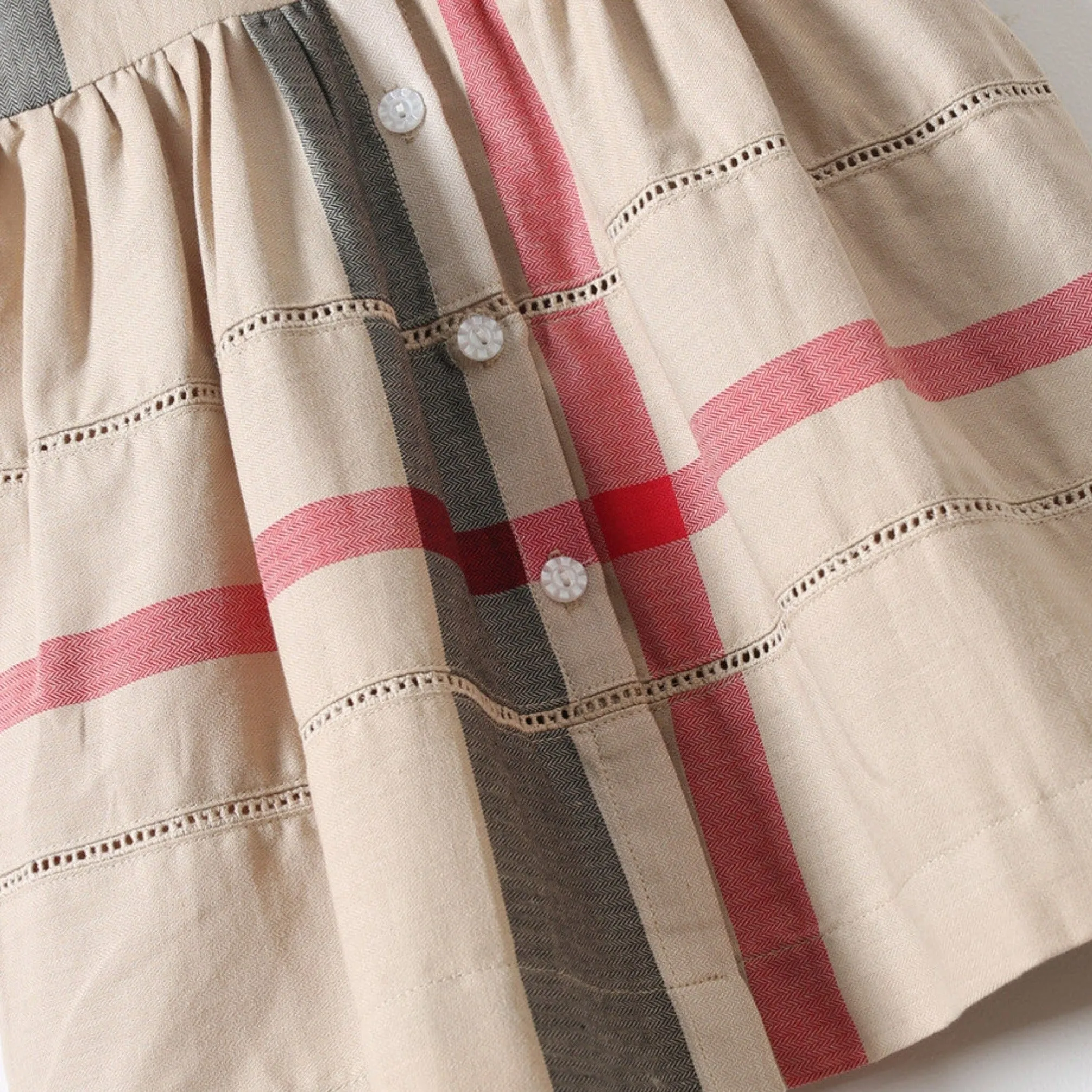 Beige Plaid NYC Dress