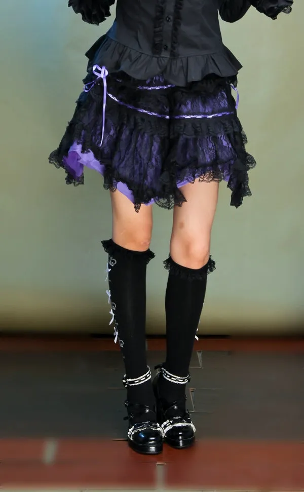 (BFM)G.L.P~Rococo Lolita Skirt Irregular Lace Skirt