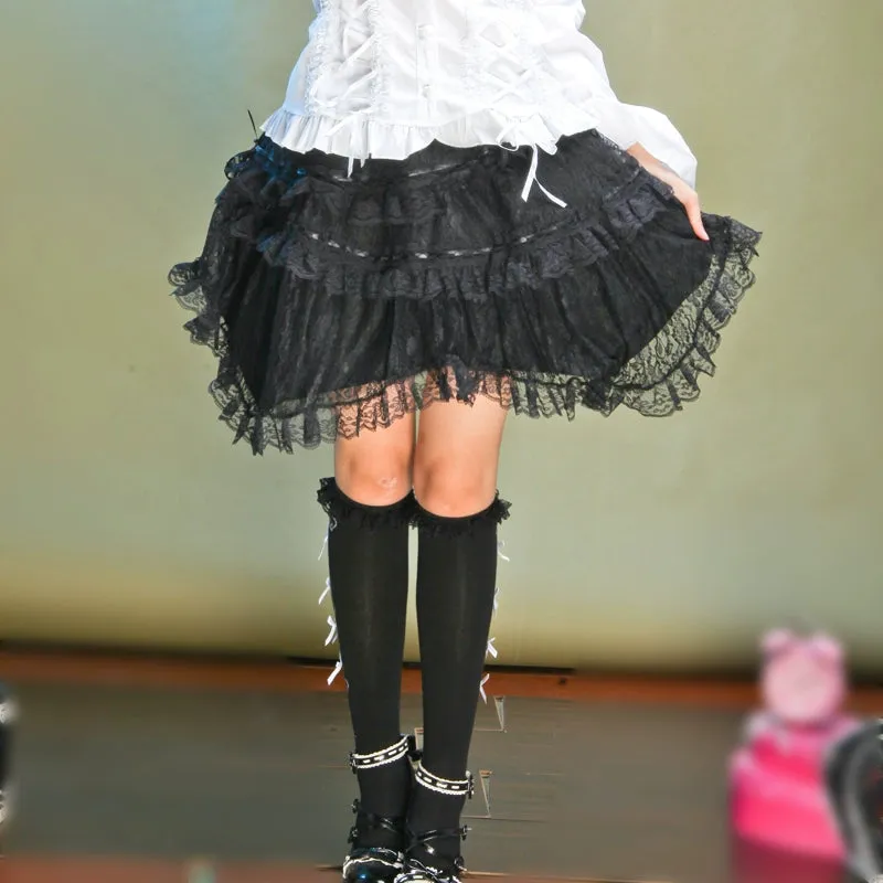 (BFM)G.L.P~Rococo Lolita Skirt Irregular Lace Skirt