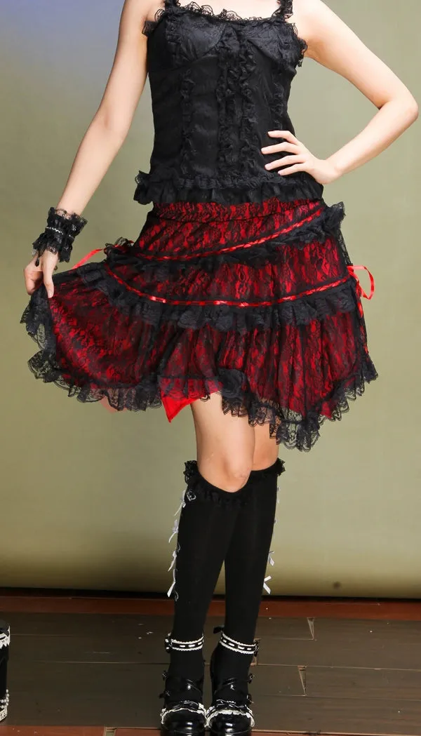 (BFM)G.L.P~Rococo Lolita Skirt Irregular Lace Skirt