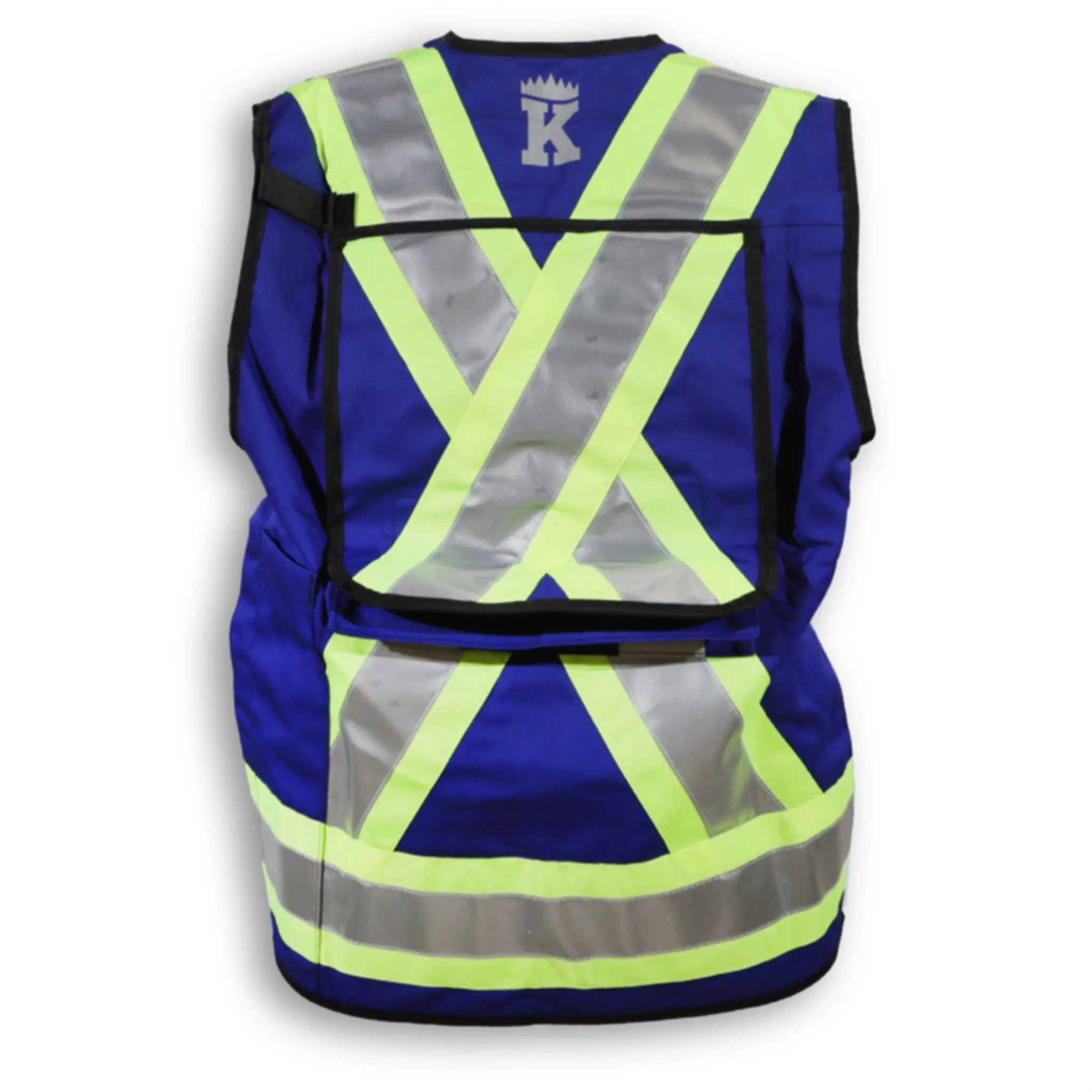 Big K Men's Hi-Vis Surveyor Safety Vest CSA Approved Pocket King with 8 Pockets | 3M Reflective Tape | Durable & Comfortable | Sizes S-5XL