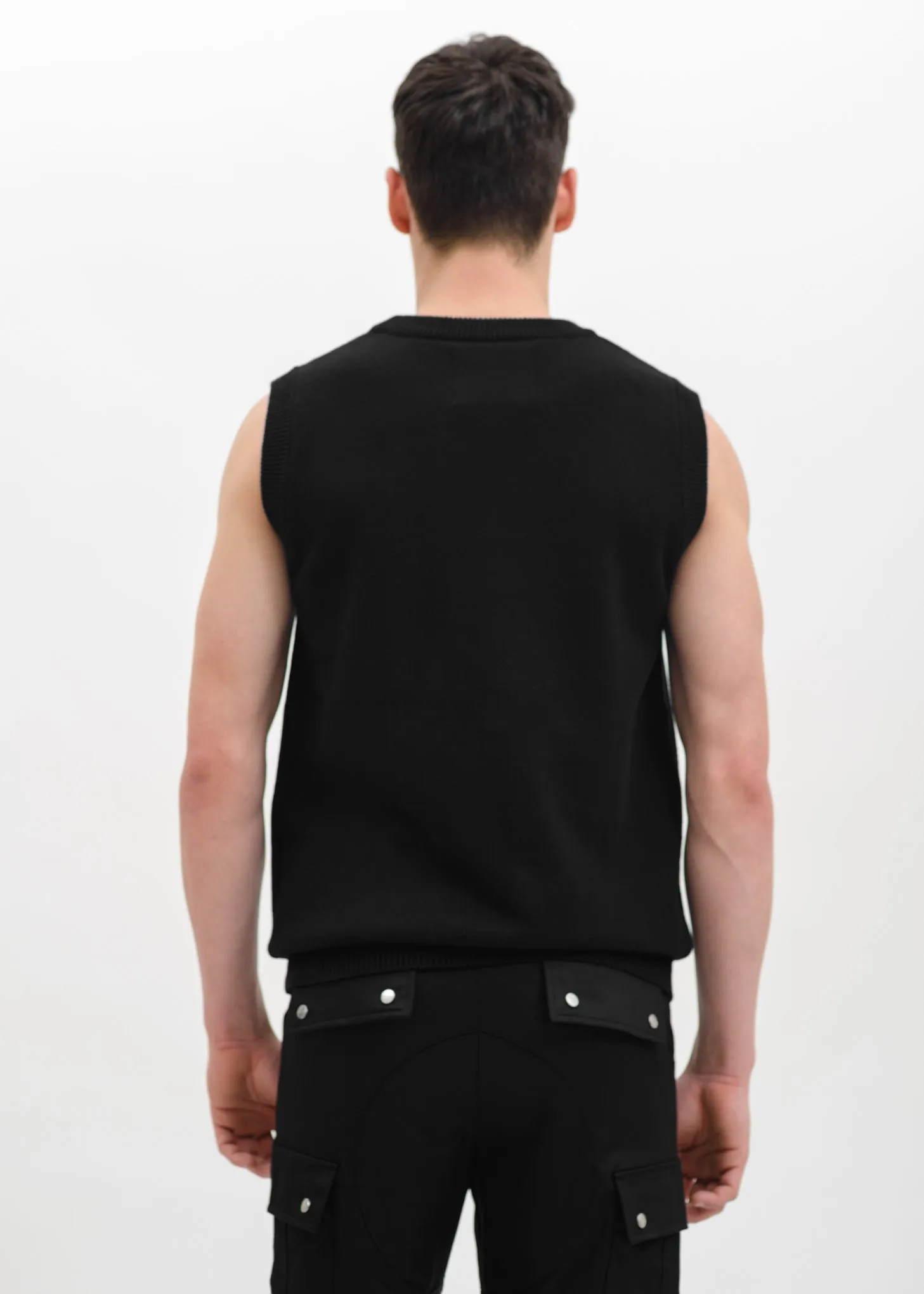 Black Knitted Vest