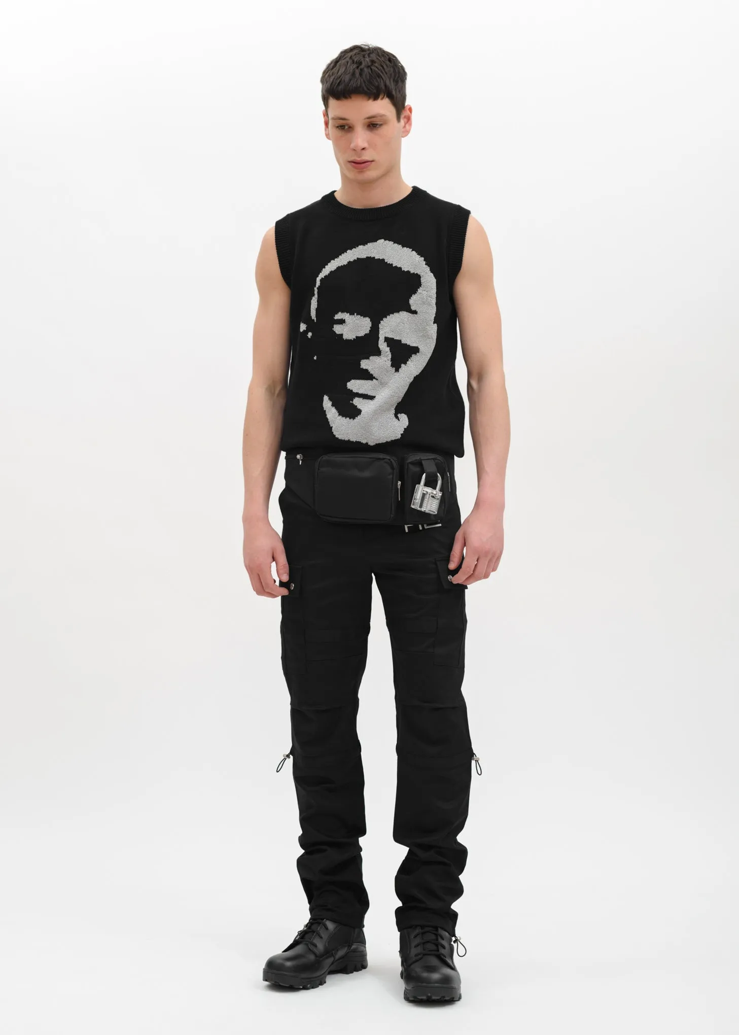 Black Knitted Vest