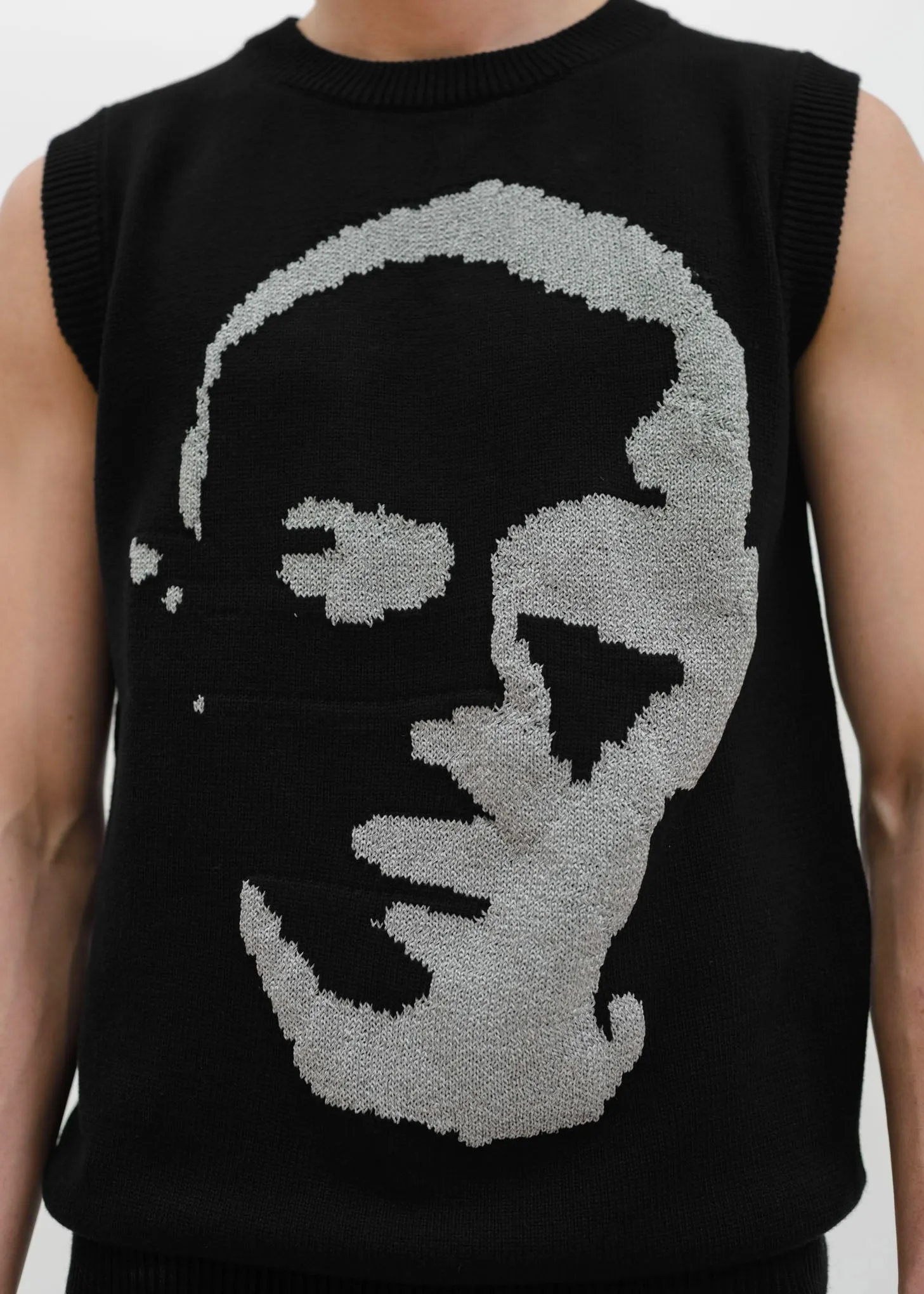 Black Knitted Vest