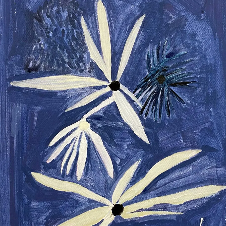 Blue Flower Field - Print