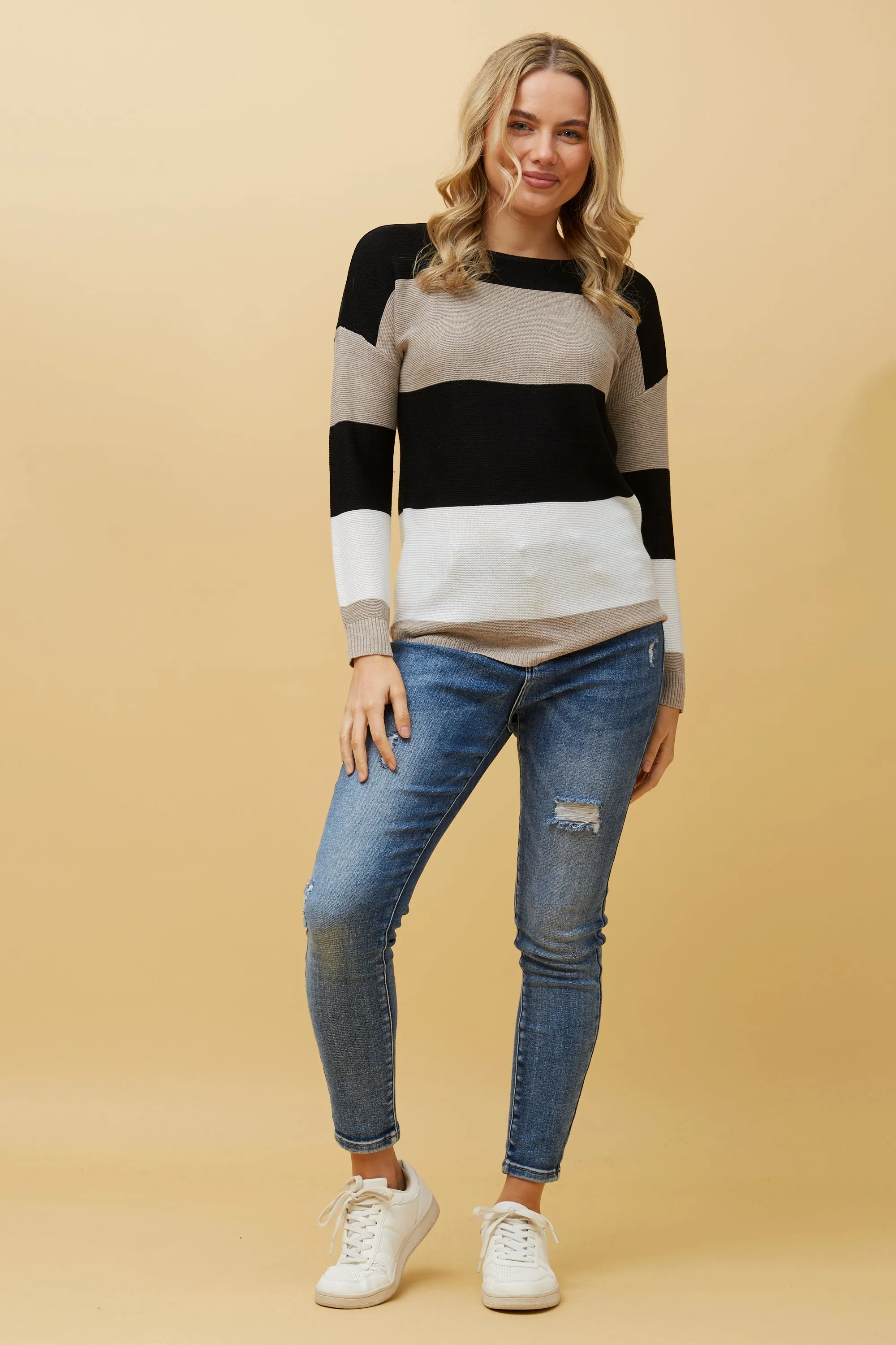 Caroline Morgan Colour Block Jumper
