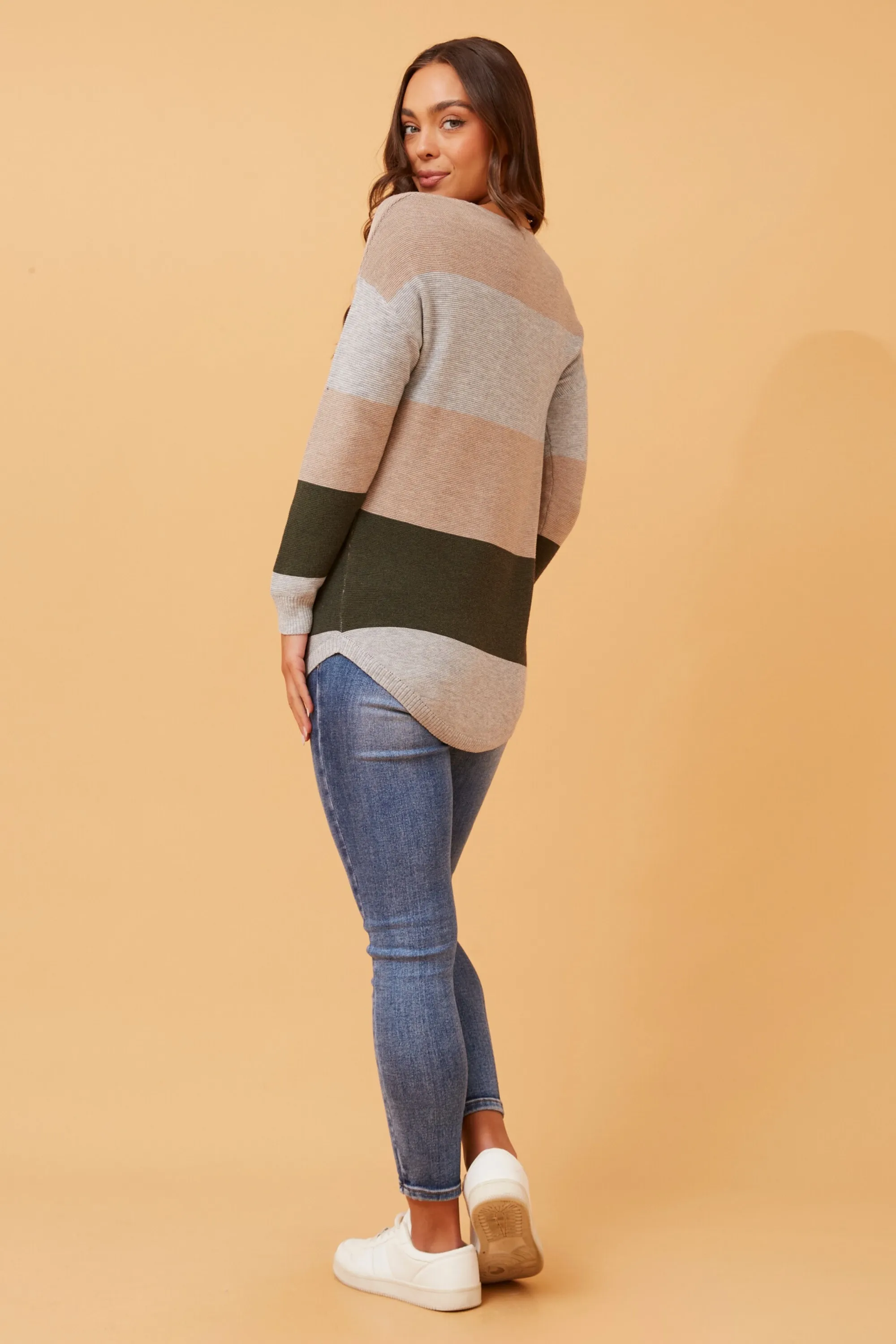 Caroline Morgan Colour Block Jumper