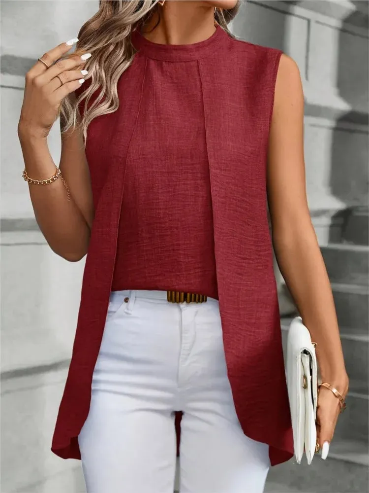 Chic Layered Illusion Top