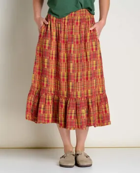Cipher Midi Skirt - Cinnabar