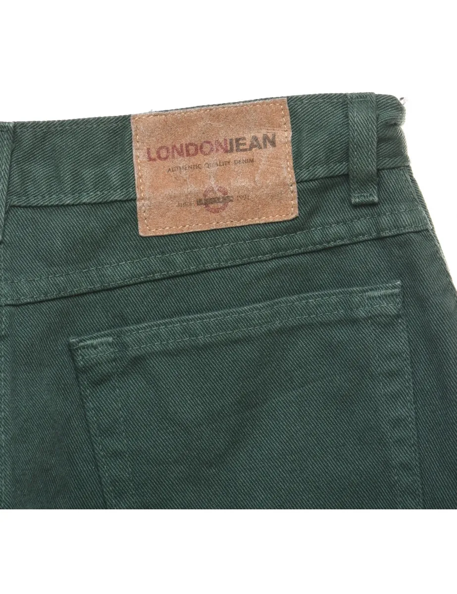 Dark Green Tapered Jeans - W28 L28