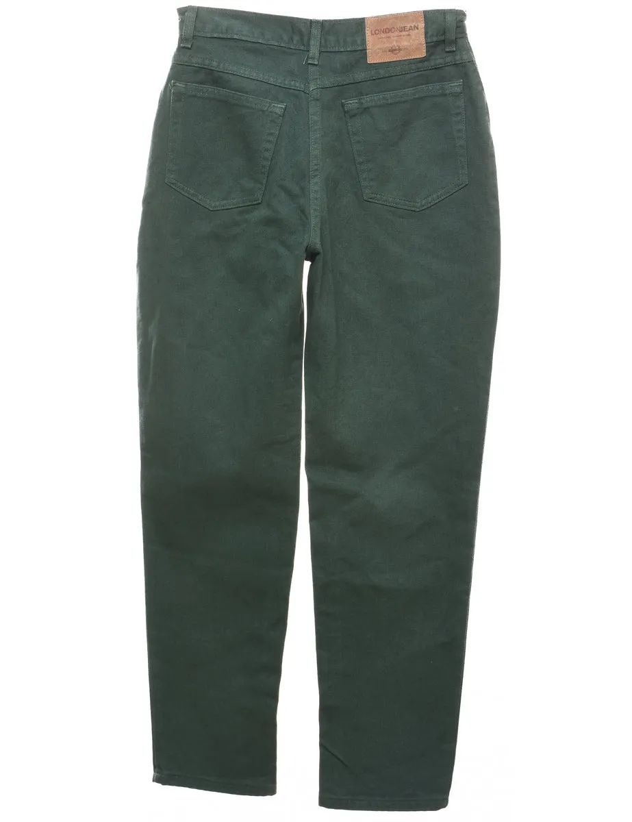 Dark Green Tapered Jeans - W28 L28