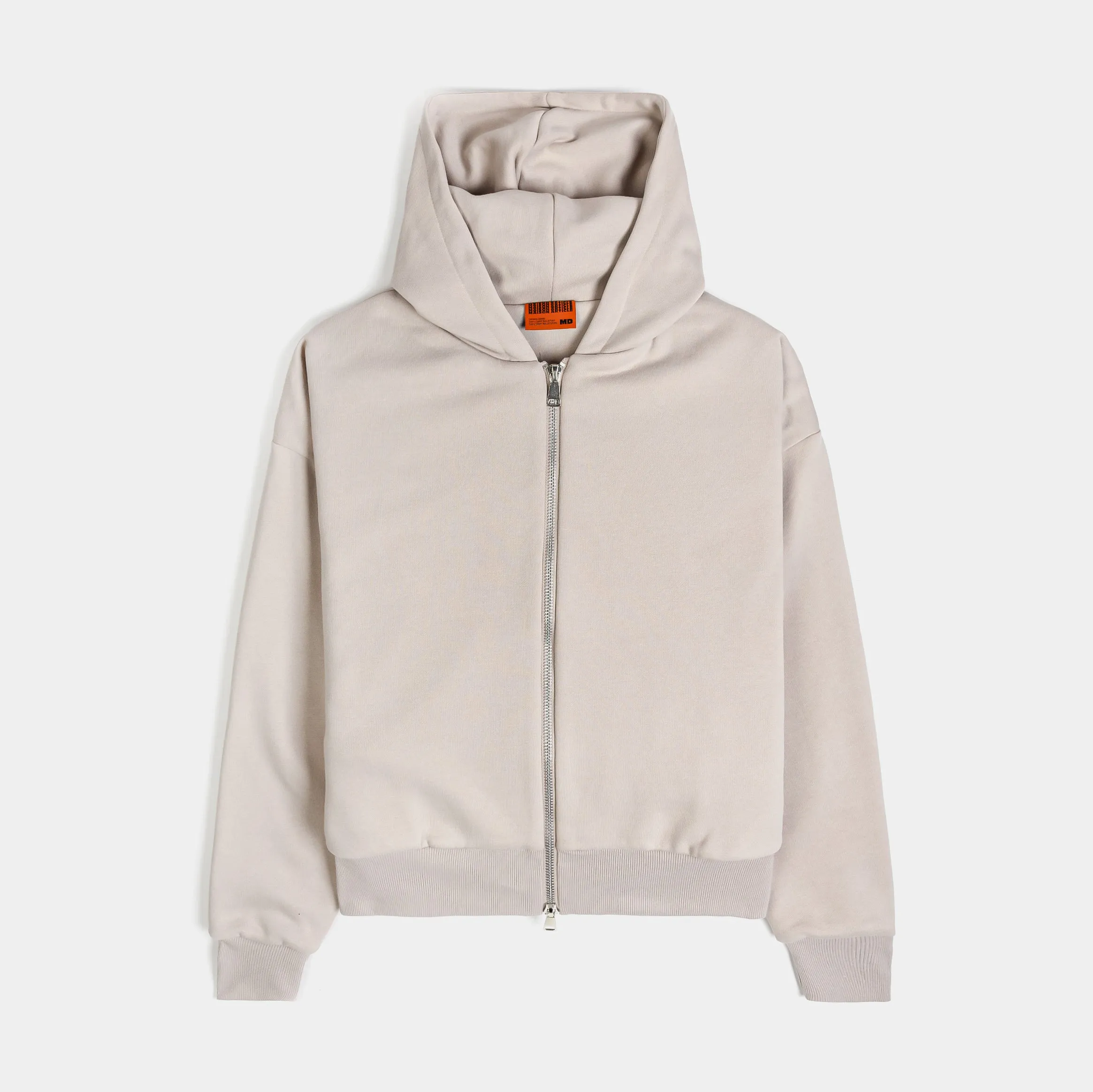 Double Fleece Pullover Mens Hoodie (Taupe)
