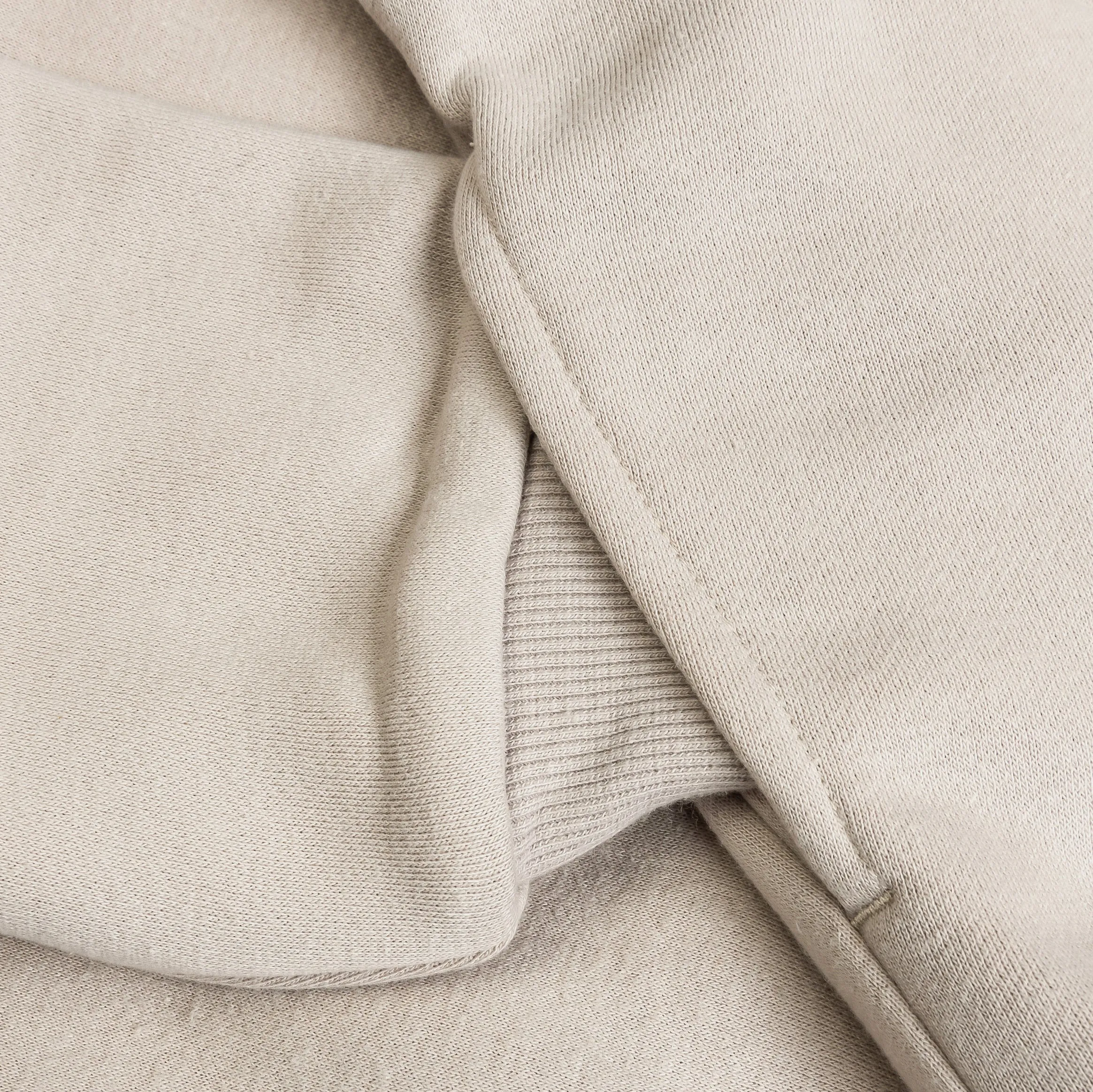 Double Fleece Pullover Mens Hoodie (Taupe)