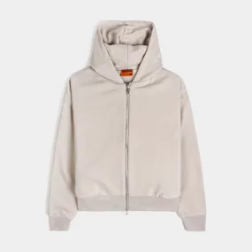 Double Fleece Pullover Mens Hoodie (Taupe)