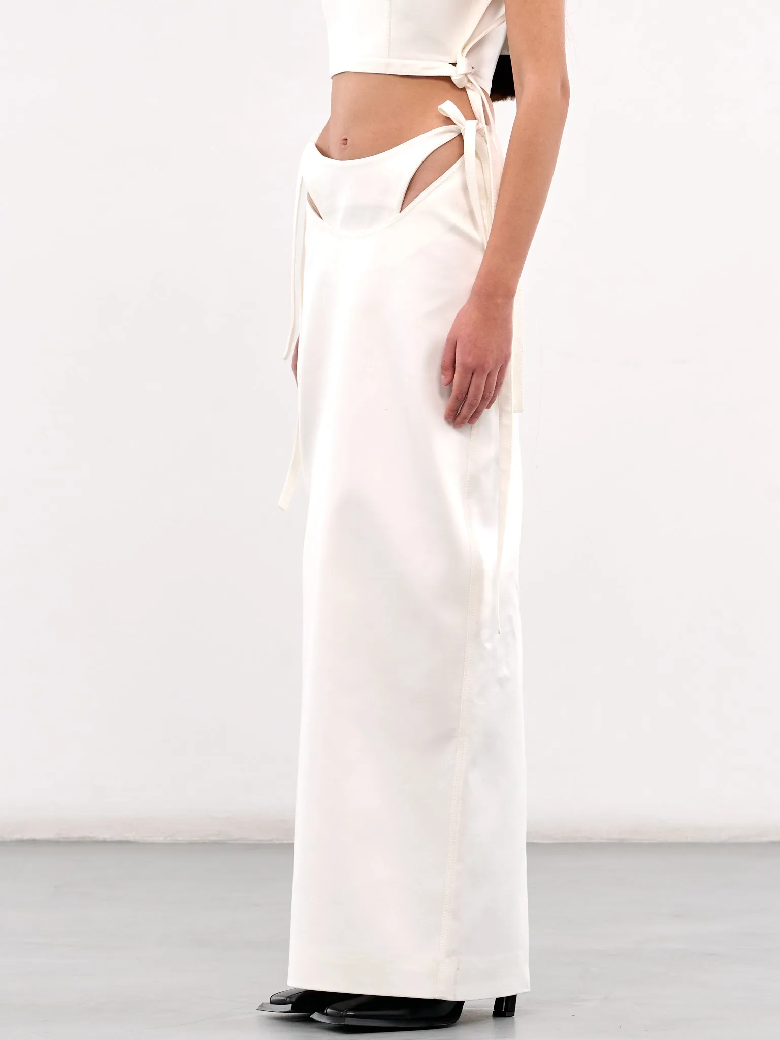 Double Layer Skirt (SKCOWT05-WHITE)
