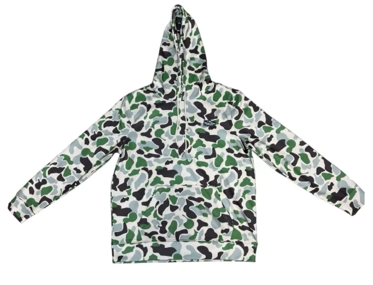 Fleece Hoodie - Duck Camo: L