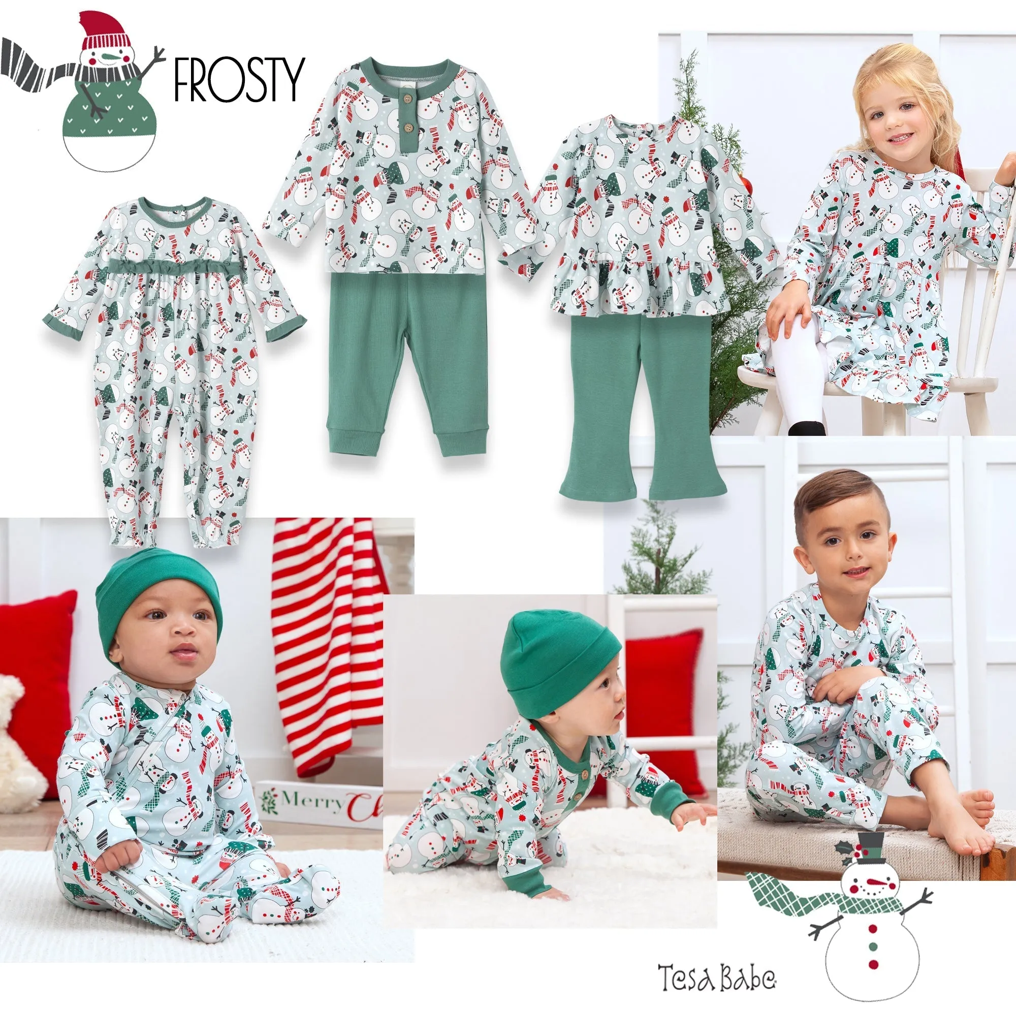 Frosty Bamboo Henley Top & Pants