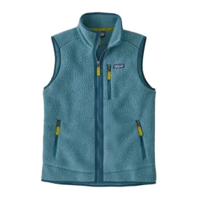 Gilet Retro Pile Fleece Uomo Wetland Blue