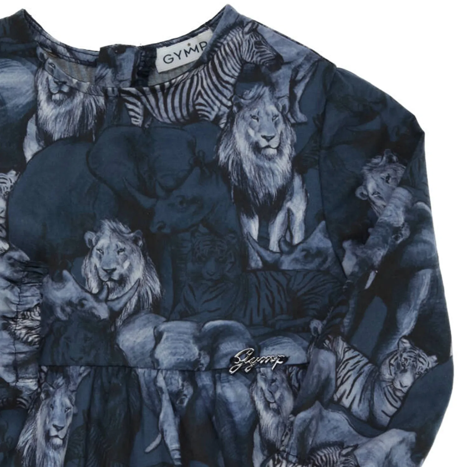 Girls Safari Print Dress