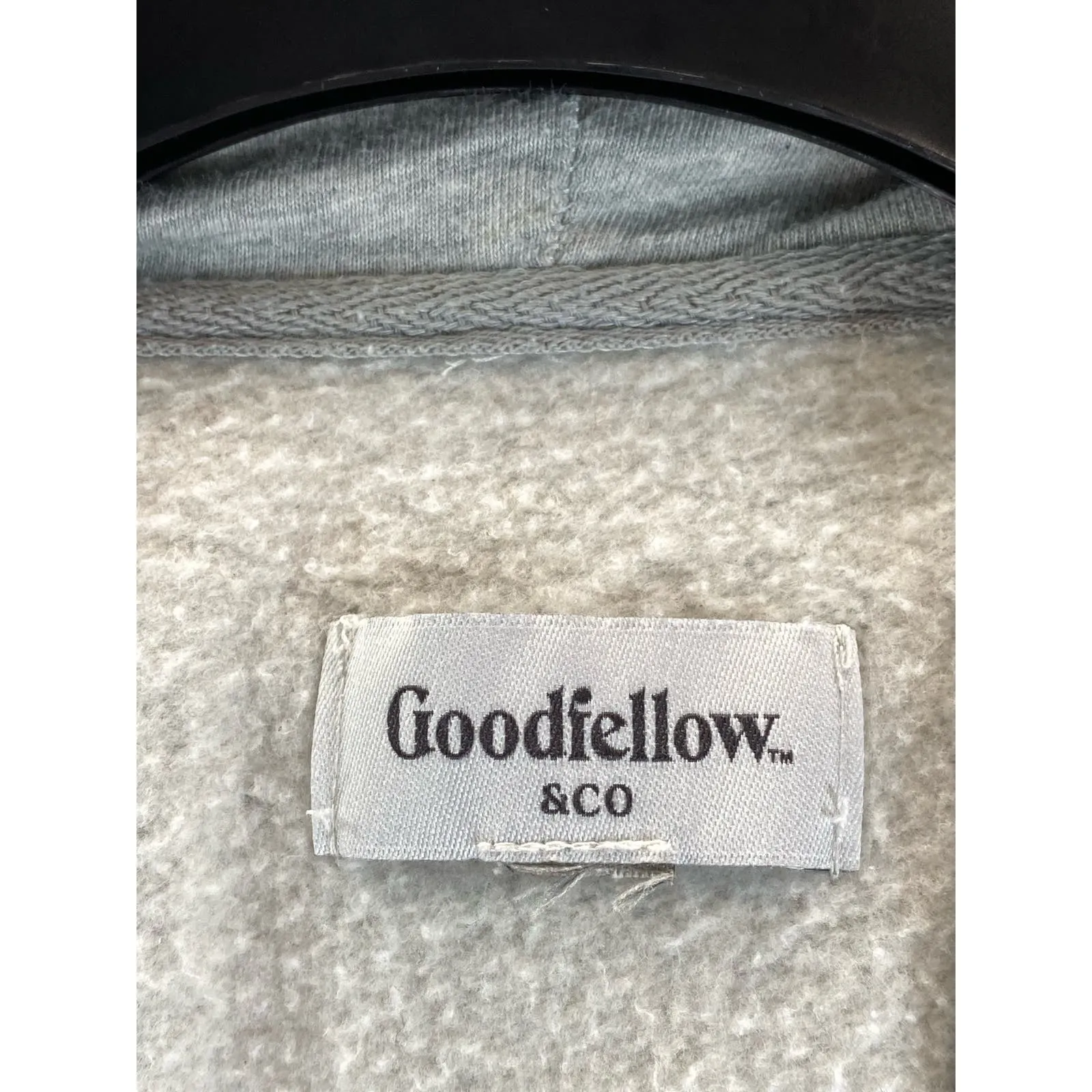 GOODFELLOW & CO Men's Light Gray Lipton Graphic Regular-Fit Pullover Hoodie SZ L