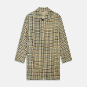 Green and Blue Multi Check Wool Elliot Coat