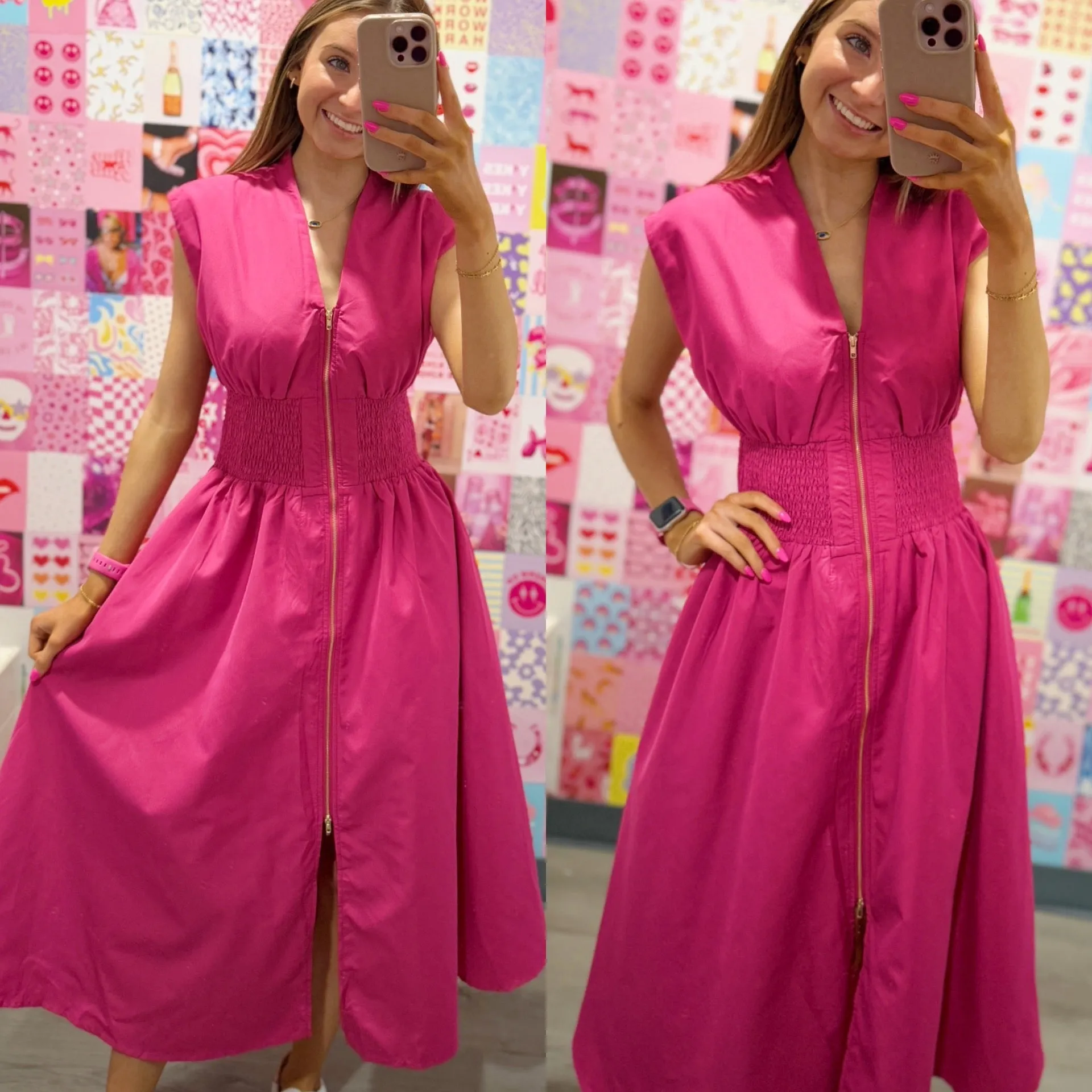 Hear Me Out Midi Zipper Dress
