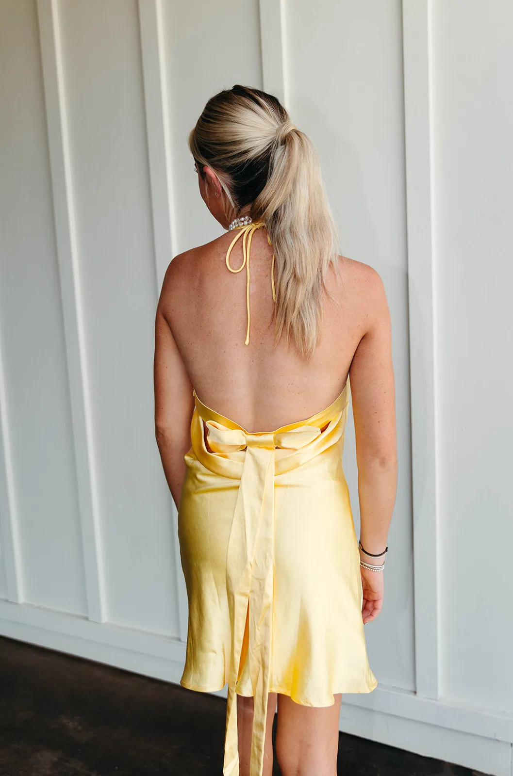 In No Rush Mini Dress - Lemon