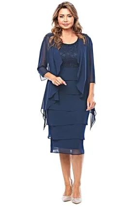 Jesse Harper Layered Dress & Jacket in Midnight JH0458