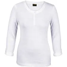 Ladies 145G Henley L/S T-Shirt