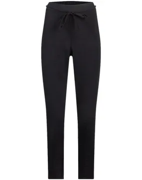 Ladies Black Tampered Jogger Style Trousers