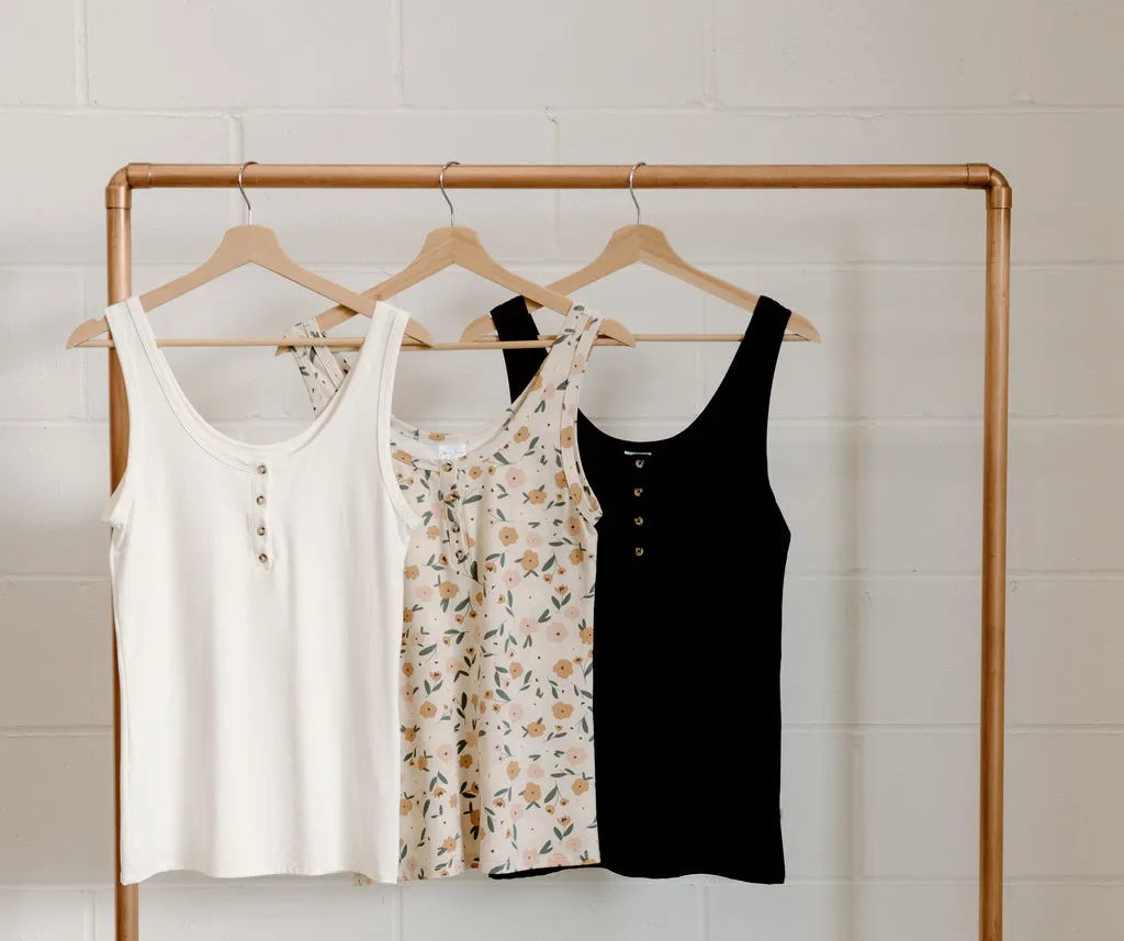 Ladies Fitted Henley Tank