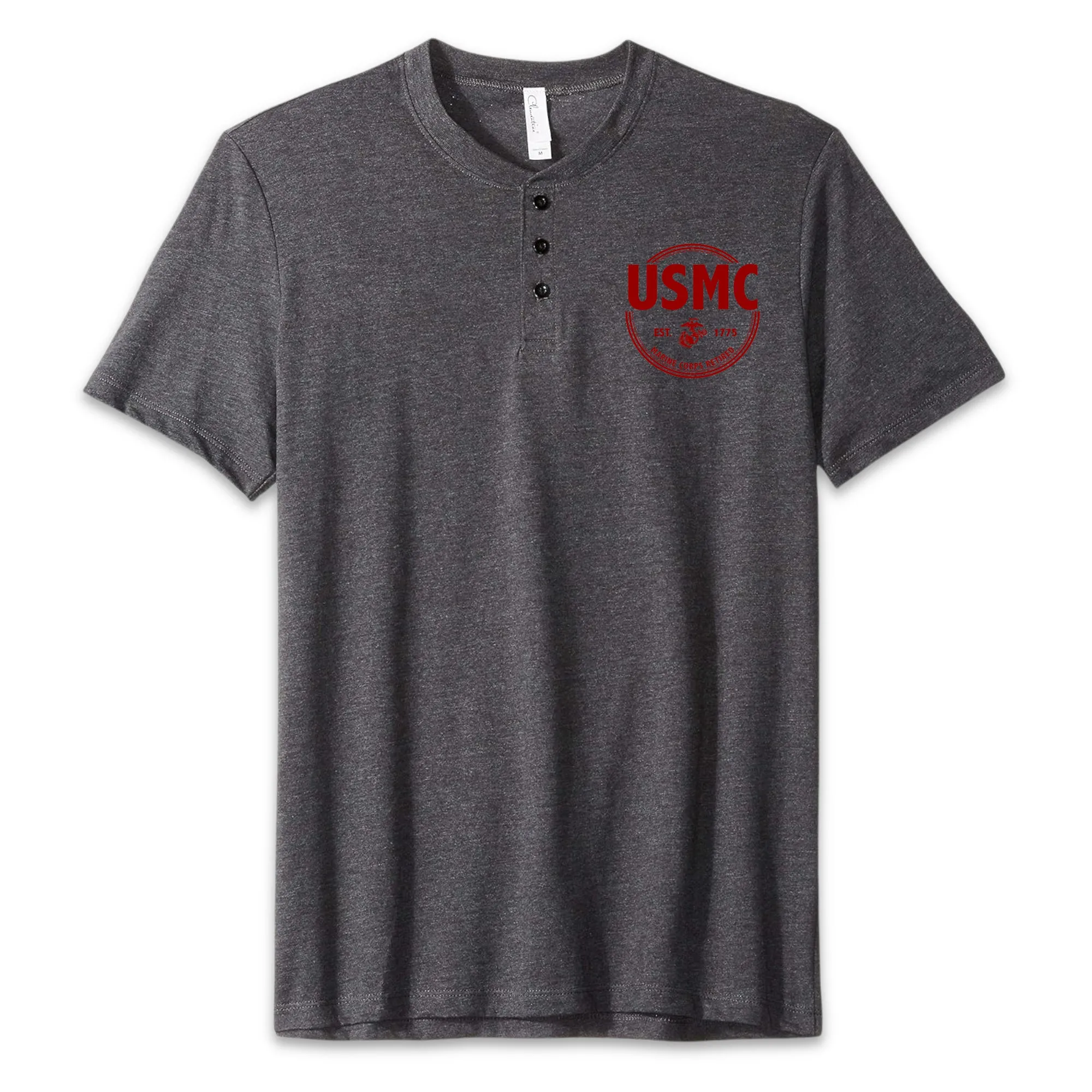 Marines Retired Mens Henley T-Shirt
