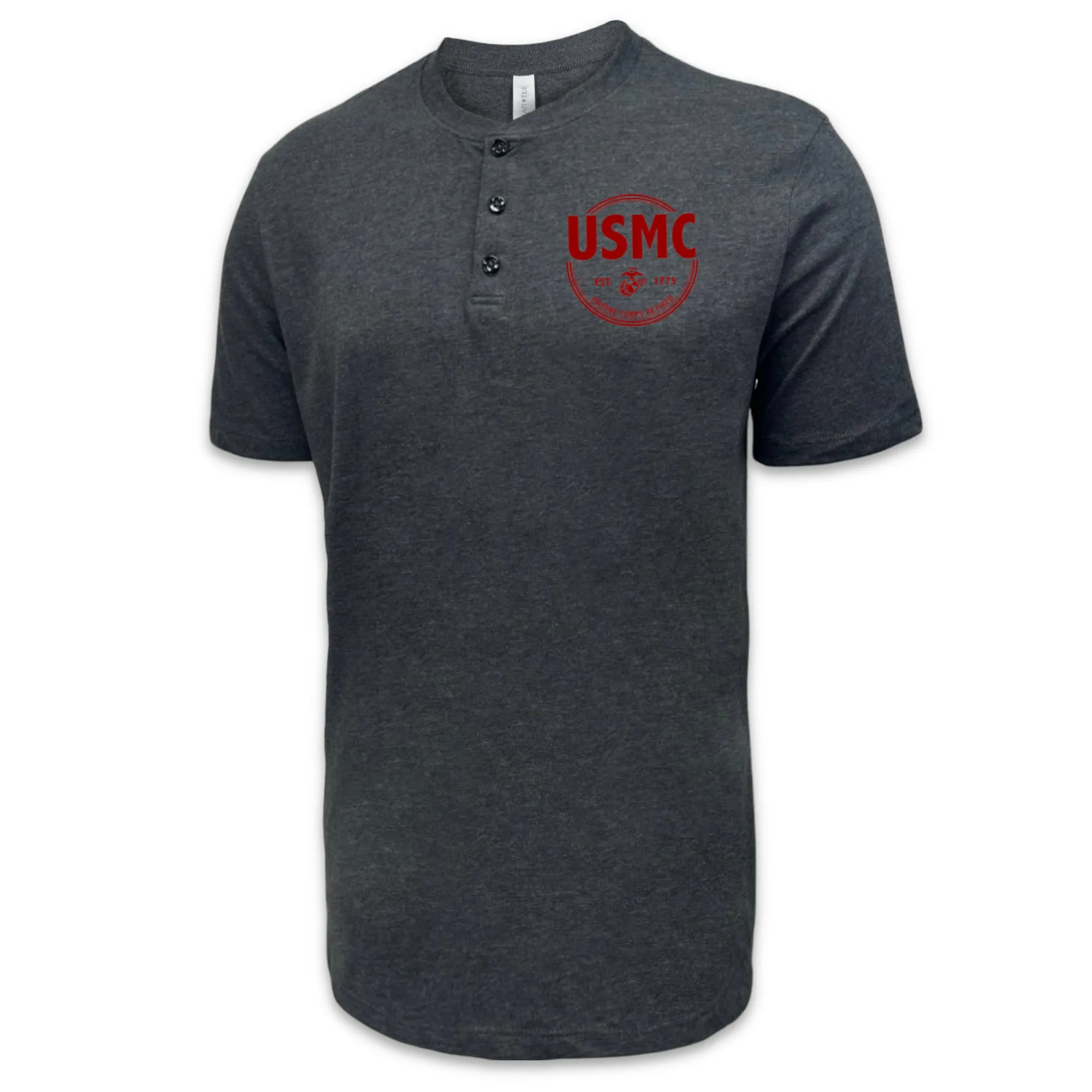 Marines Retired Mens Henley T-Shirt