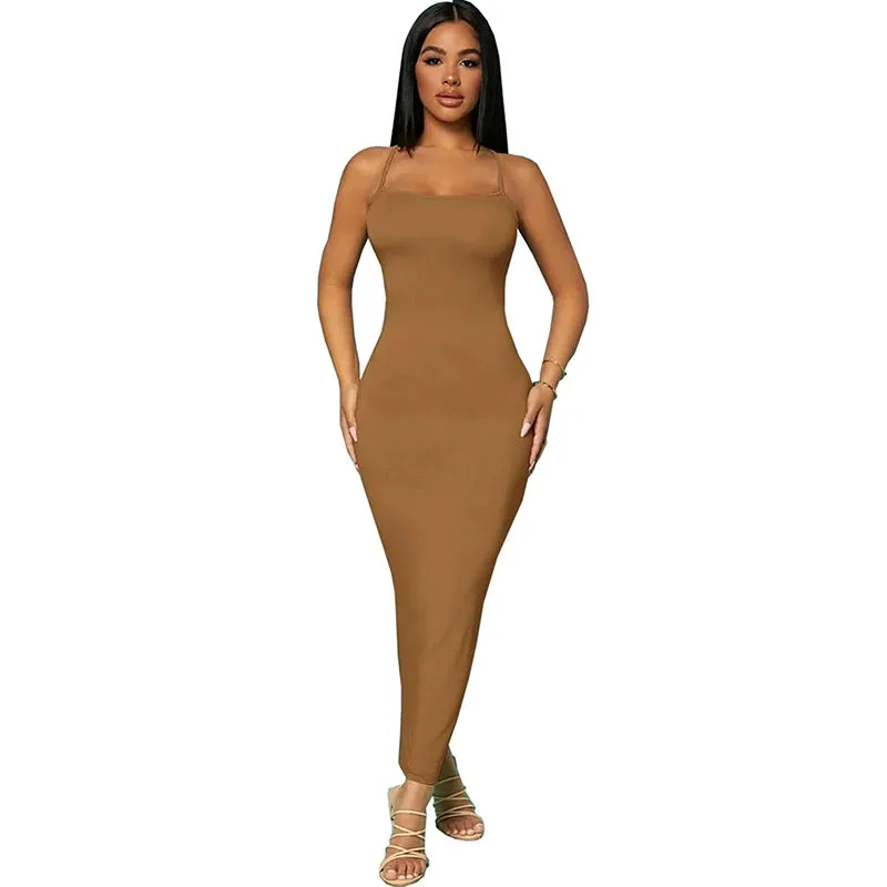 Maxi Backless Bodycon Dress