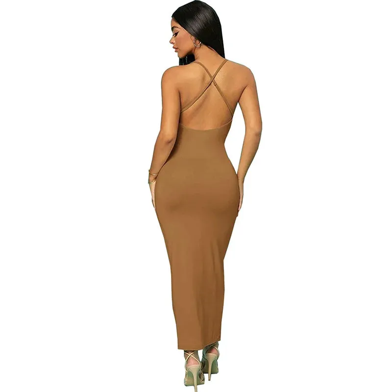 Maxi Backless Bodycon Dress