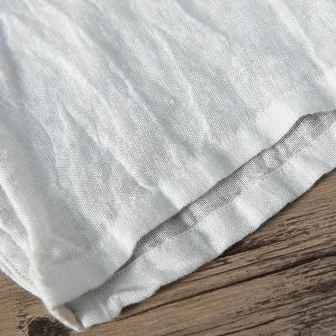 Men's Linen Henley Shirt