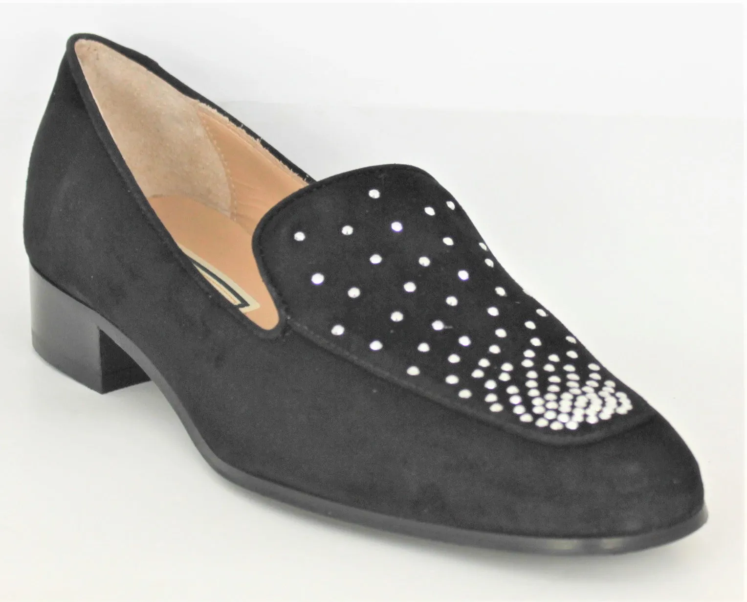 Myla Low Heel Loafer With Stud Trim