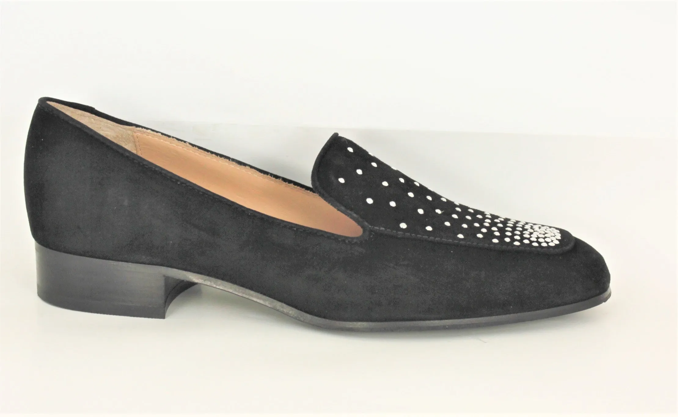Myla Low Heel Loafer With Stud Trim